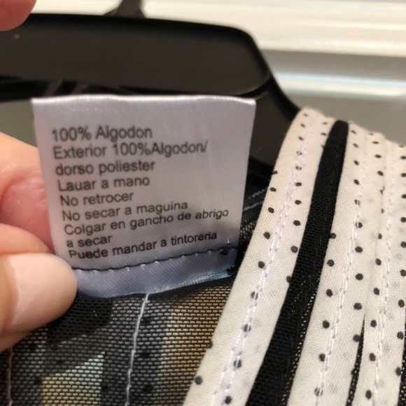 ALEXANDRA ROSATI - L Sz 14 black sheer/white ribbon zip top. GREAT CONDITION! - Picture 14 of 14